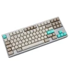 profile Dye Sub Keycap Set PBT plastic retro beige for mechanical keyboard beige grey cyan gh60 xd64 xd84 xd96 87 104