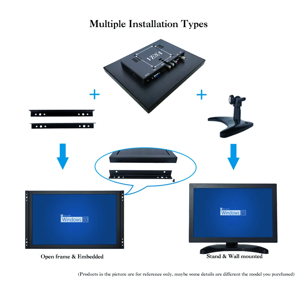 ̵ ũ HDMI Է USB VGA Ӻ   ׼ ġ LCD ũ  ZK116TC-253R, 11.6 ġ, 12 ġ ÷, 1920x1080p