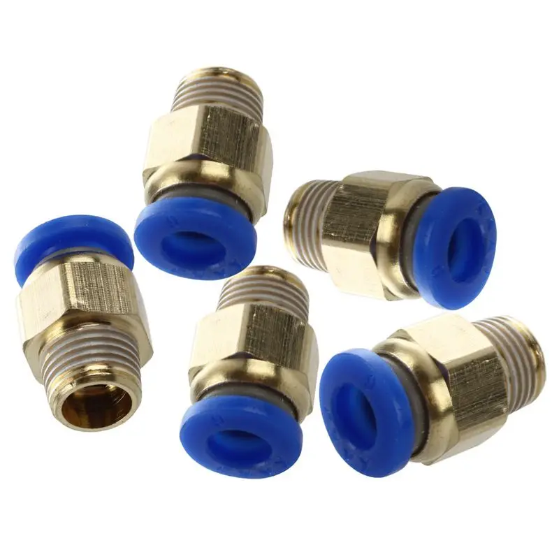 5 шт. 1/8 &quotPT наружная резьба 6 мм Push In Joint пневматический соединитель