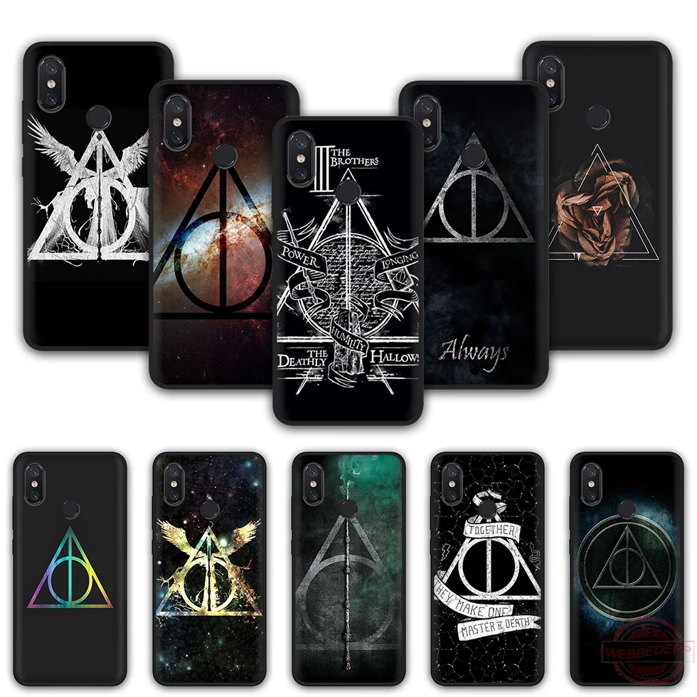 WEBBEDEPP Deathly Hallows Logo Fashion Soft Silicone Phone Case for Xiaomi Mi 6 8 A2 Lite A1 F1 9 MAX 3 SE |