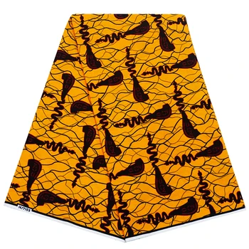 

African fabric real wax print African real wax style new design 2020 veritable wax block print