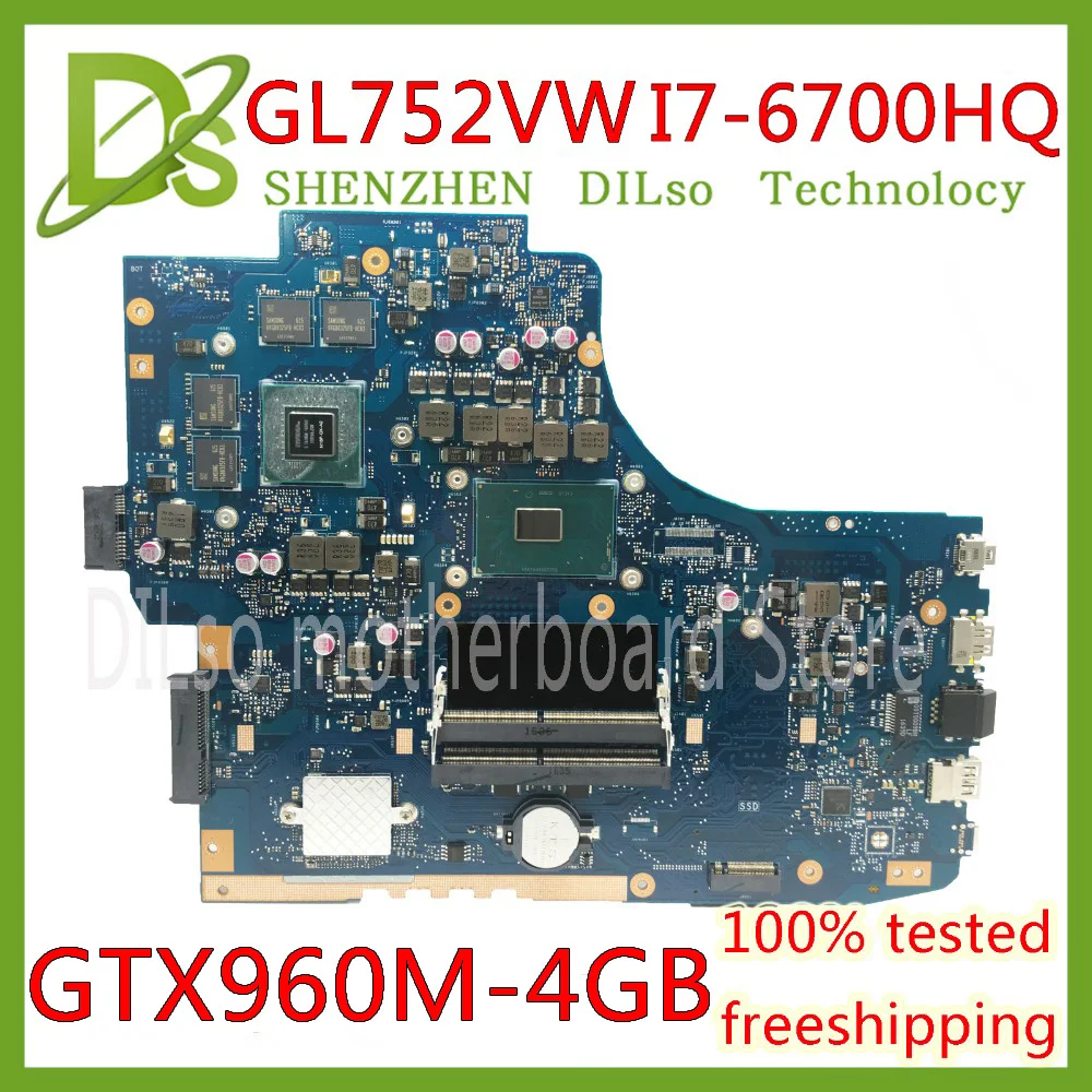 KEFU GL752VW motherboar For ASUS GL752VW GL752V