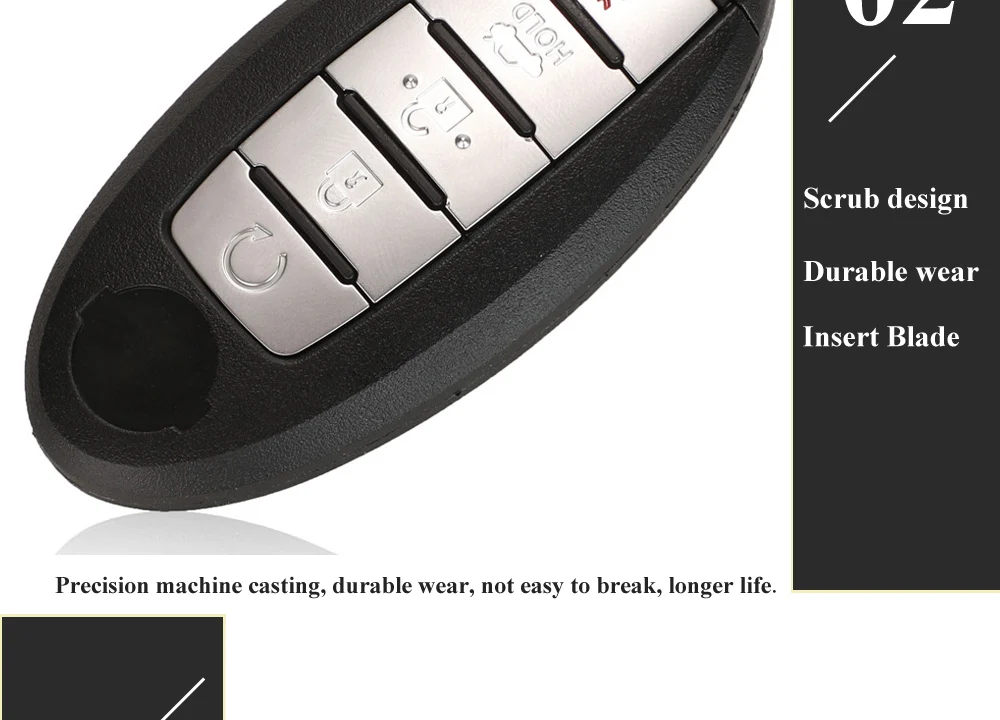 Keyforkess keykeyless per Nissan Patrol Armada 5 pulsanti 433.92Mhz FSK ID46 Pcf7952 Chip Smart Remote Car Key Fob 14 Keyforkess keykeyless per Nissan Patrol Armada 5 pulsanti 433.92Mhz FSK ID46 Pcf7952 Chip Smart Remote Car Key Fob - Hfae1782ff1f646b08022a18e84c1e439v