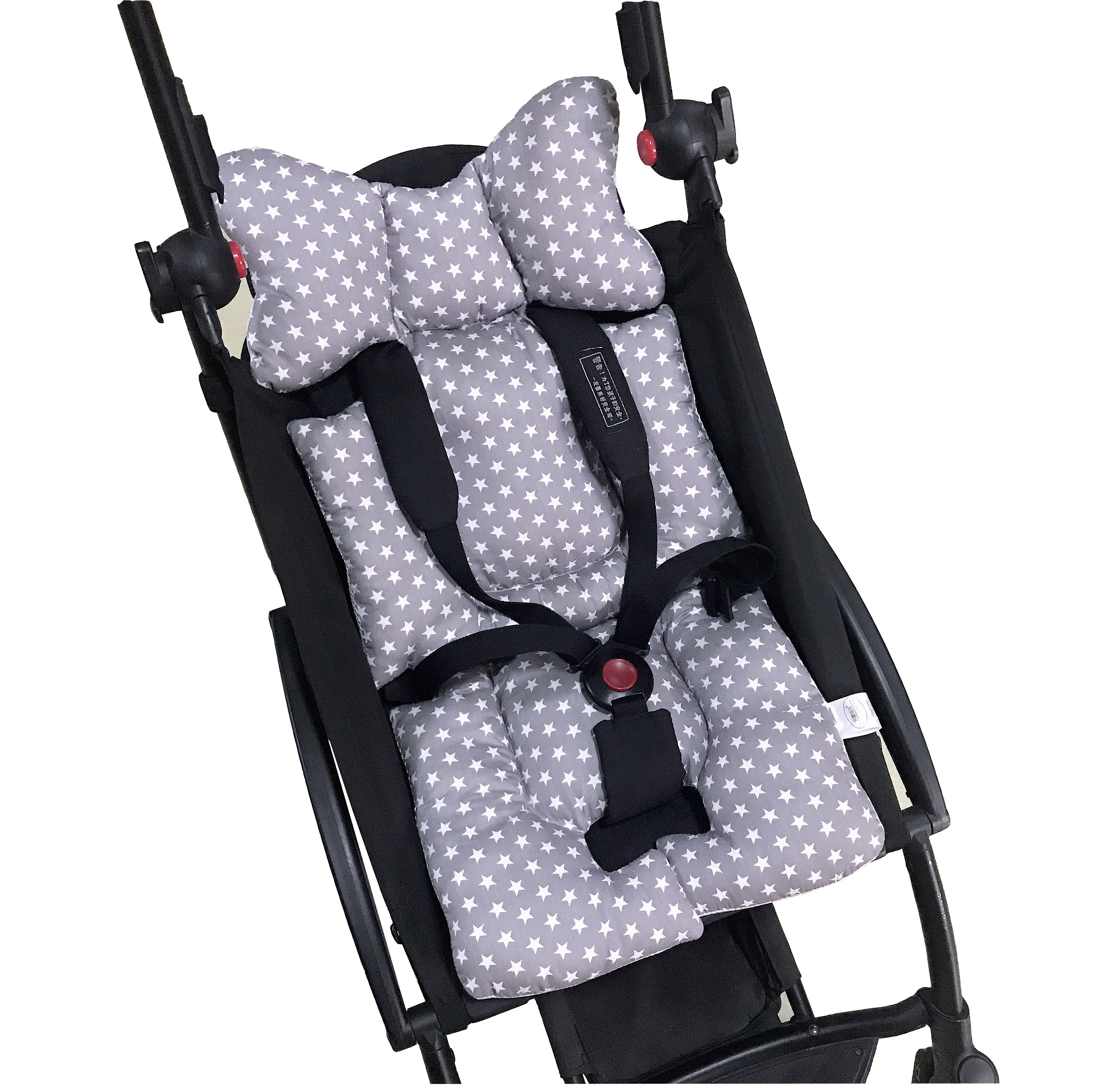 

Baby Stroller Liner Cotton Cushion double Sides Baby Car Seat Head Body Support Protector pram mattress pad Infant Accessories