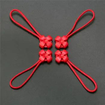 

1000 Pieces/Lot Zipper Slider Zipper Slip Rope Pull Puller Detachable Clip Slider Cord For Clothes Bags Garment Accessory