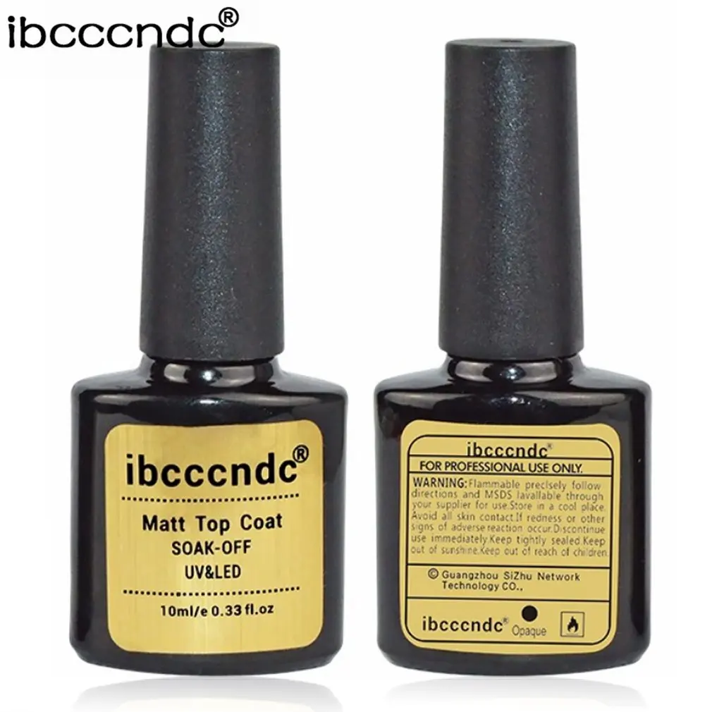 Горячий IBCCCNDC 10 мл матовое верхнее покрытие Светодиодный УФ для ногтей искусство длительный матовый лак матовый топ гель лак для ногтей