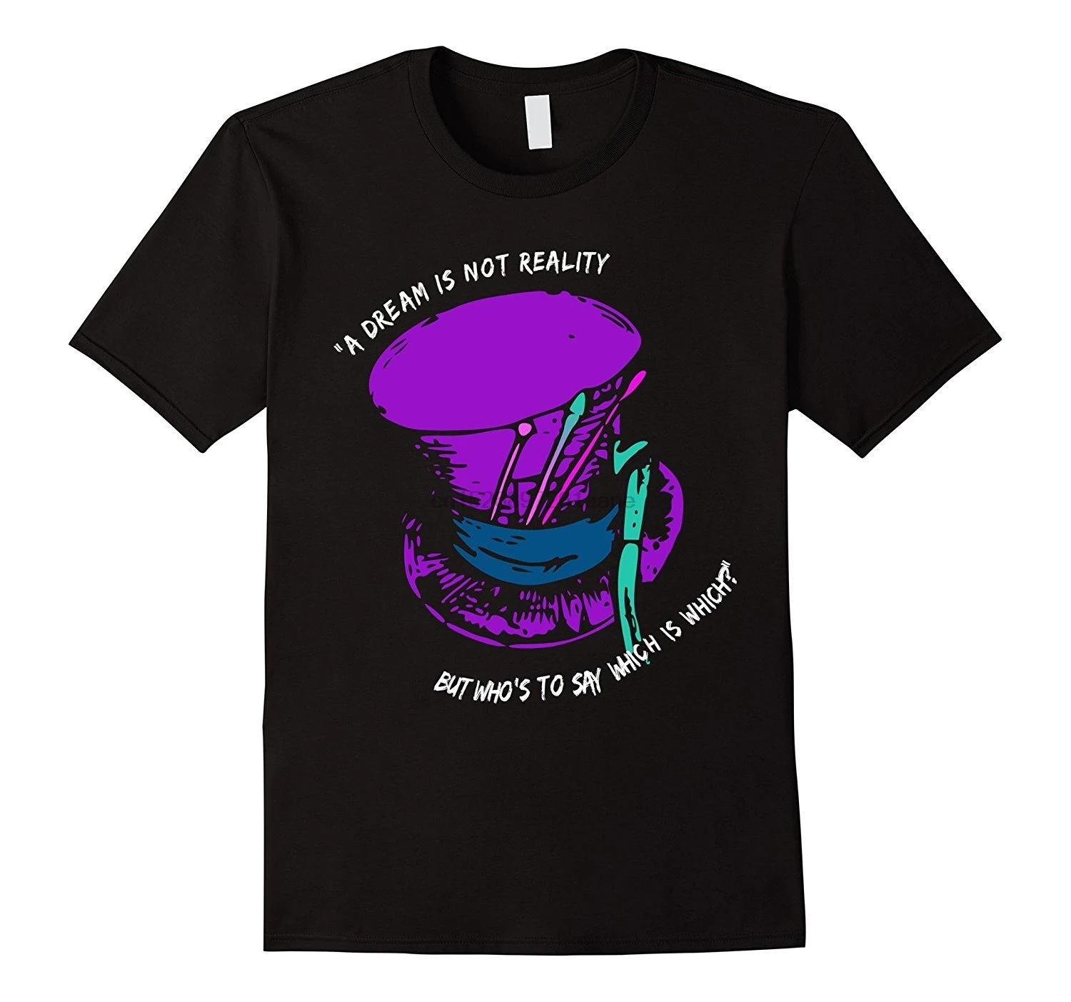 Футболка с надписью Mad Hatter Reality Alice In Wonderland летняя повседневная мужская футболка