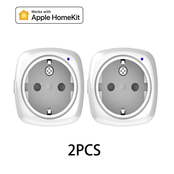 EU socket 2pcs Смарт-розетка Timethinker WiFi для Apple Homekit, вилка стандарта США и ЕС для Alexa, Google Home, Siri, голосовой пульт дистанционного управления, модуль таймера, 2 шт - Цвет: EU socket 2pcs