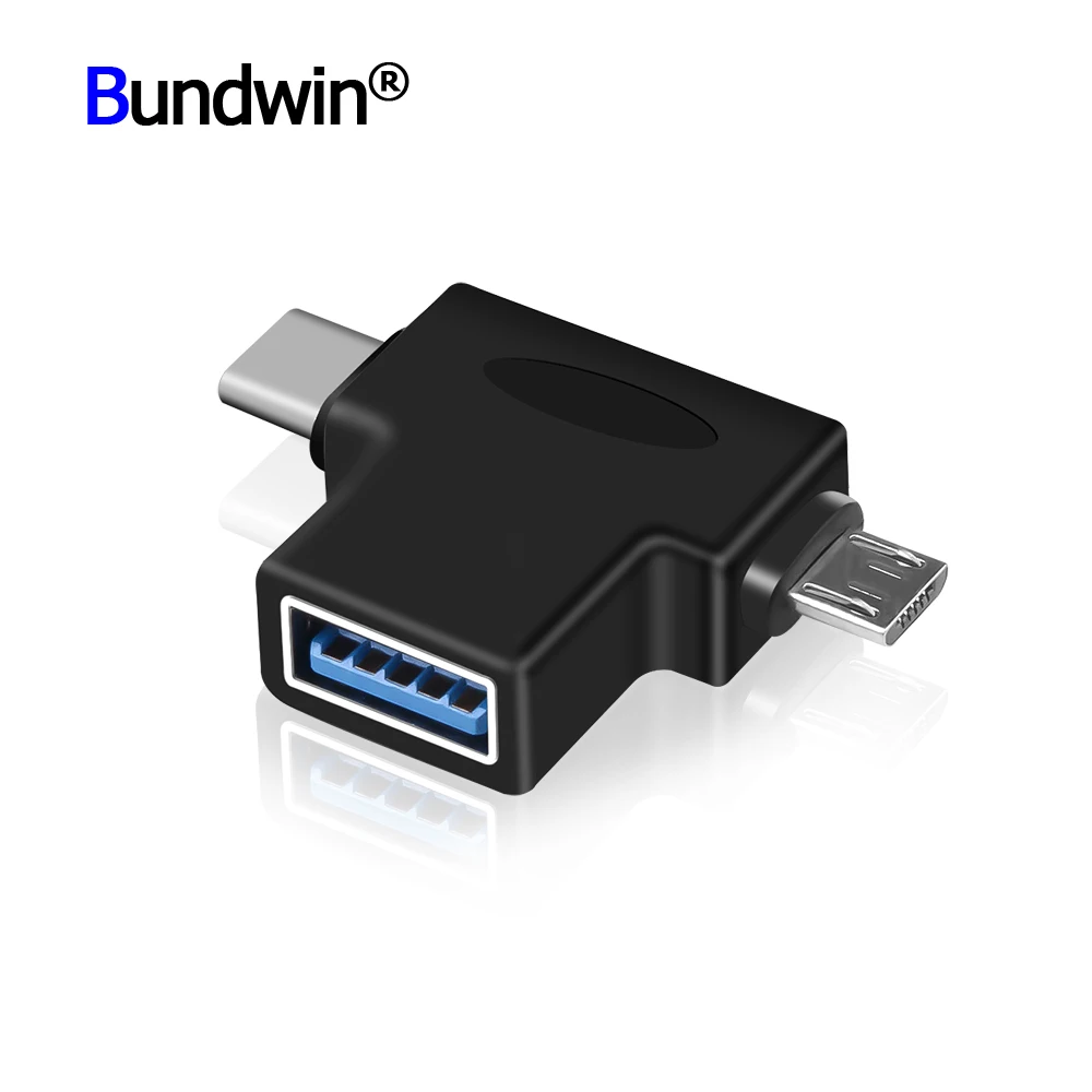 

2 In 1 Phone OTG Adapter Data Cable Micro USB&Type C To USB 3.0 Converter Charging Data Sync Cable For Xiaomi For Samsung