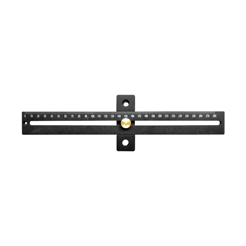 

Portable DIY Aluminum Scale Wood Measure Ruler Straight Line Drawing T Rule Tool