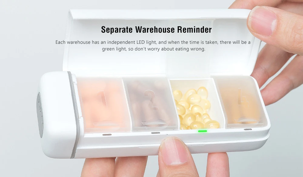 Xiaomi Hipee домашний портативный умный чехол для таблеток для здоровья коробка для лекарств