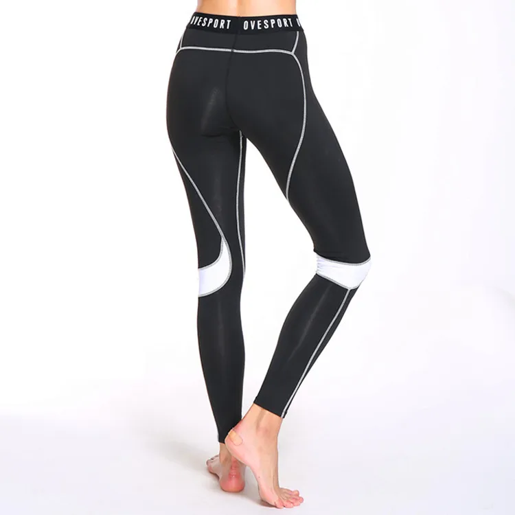 

European And American-Style New Style Sports Leggings Women's Fitness Pants High-waisted Running Violent Khan Solid Color Stretc