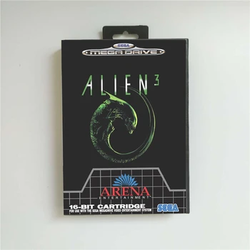 

Alien 3 - EUR Cover With Retail Box 16 Bit MD Game Card for Sega Megadrive Genesis Video Game Console