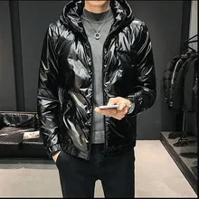 Зимний мужской пуховик в британском стиле для отдыха, Молодежный тренд, однотонное Пальто с отделкой, мужской модный универсальный удобный пуховик