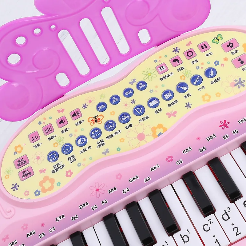 

CHILDREN'S Electronic Keyboard GIRL'S Can Play Music Toy 2 Baby Multi-functional Small Piano 3-6-Year-Old 1