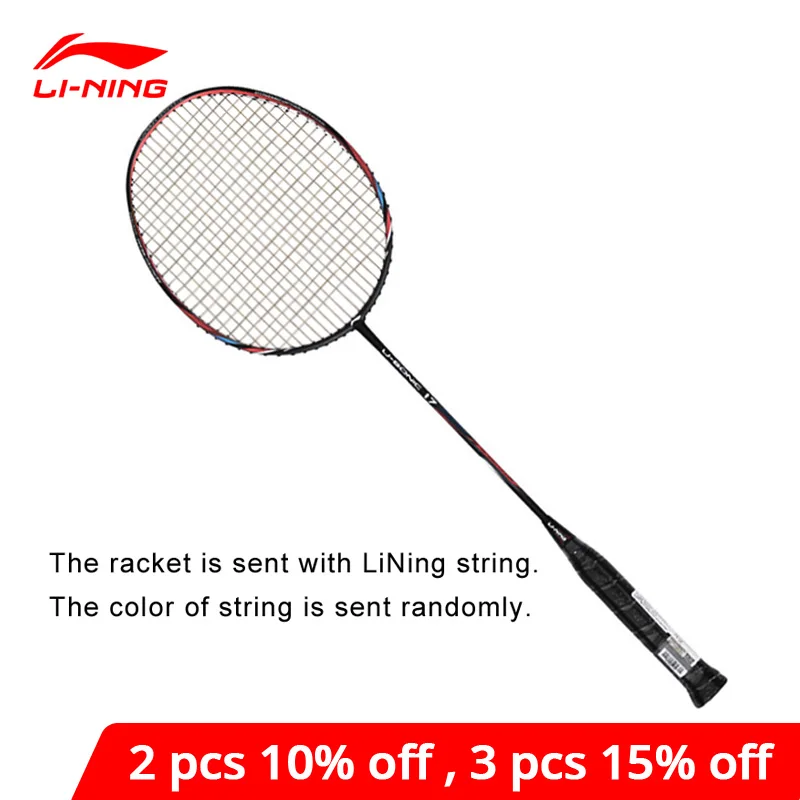 Li Ning U Sonic 17 ракеток для бадминтона с леской из углеродного волокна