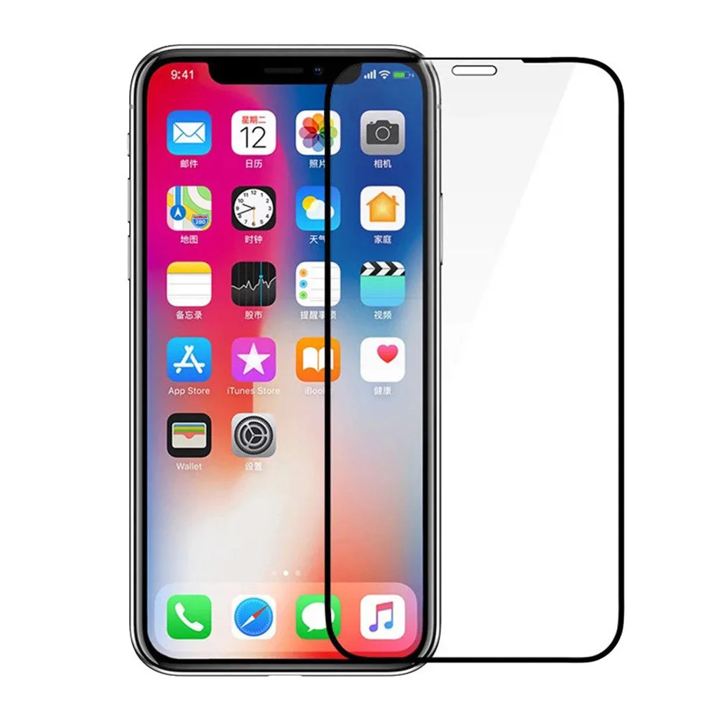 Защитная пленка для экрана для IPhone 11 11 Pro 11 Pro Max 3D прозрачная защитная пленка из закаленного стекла с черным кольцом 19Sp