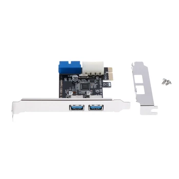 

PCI-E to 2 Port Dual USB 3.0 PCI Express Expansion Card Converter 5Gbps 19Pin