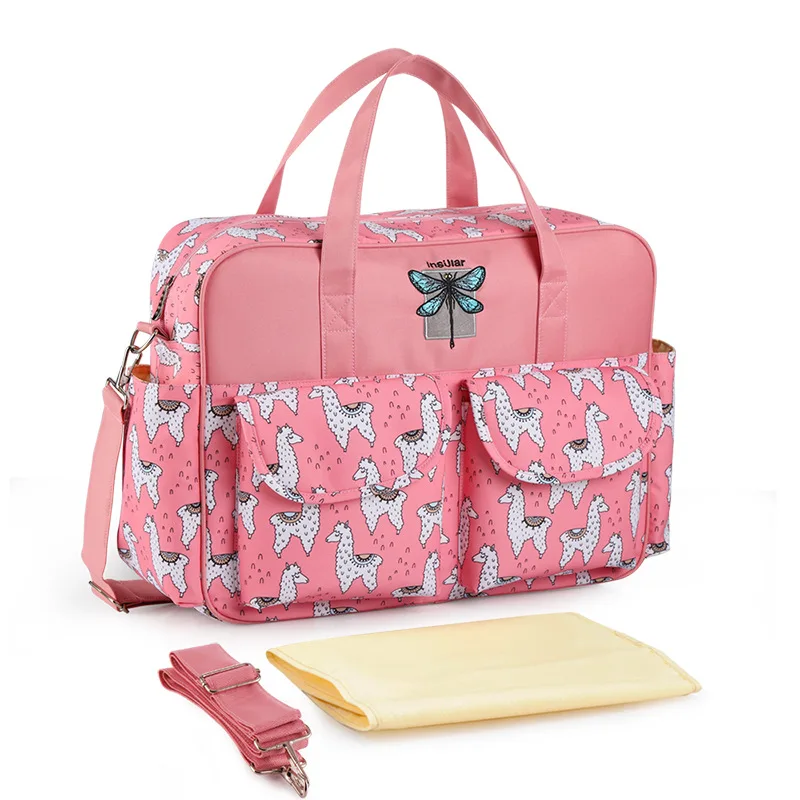 Детский Рюкзак Детские Пеленки сумки детские сумки для мамы детские дорожные рюкзаки, сумки для путешествий пеленки сумки - Цвет: Pink