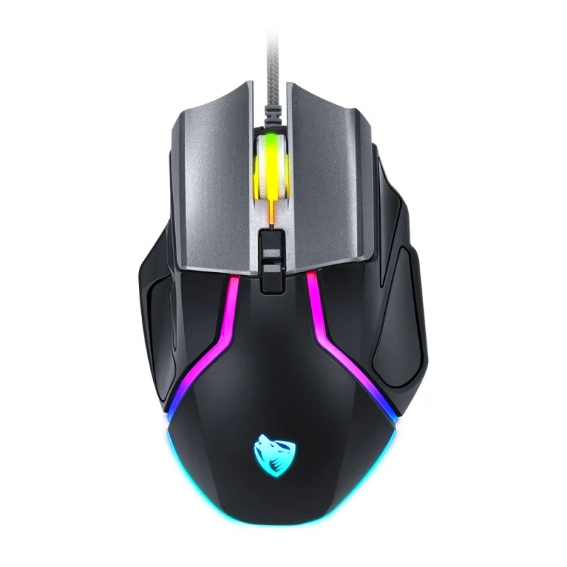 USB Проводная игровая клавиатура Мышь цветная(RGB), 7 цветов, “дышащими” световыми индикаторами дизайн Профессиональный макропрограммирование эргономичный PC компьютерная мышь