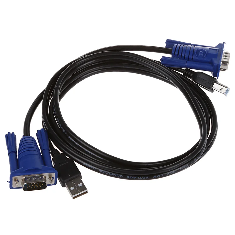 1,4 м 15 Pin VGA+ USB папа-папа VGA+ Печатный кабель для CRT PC