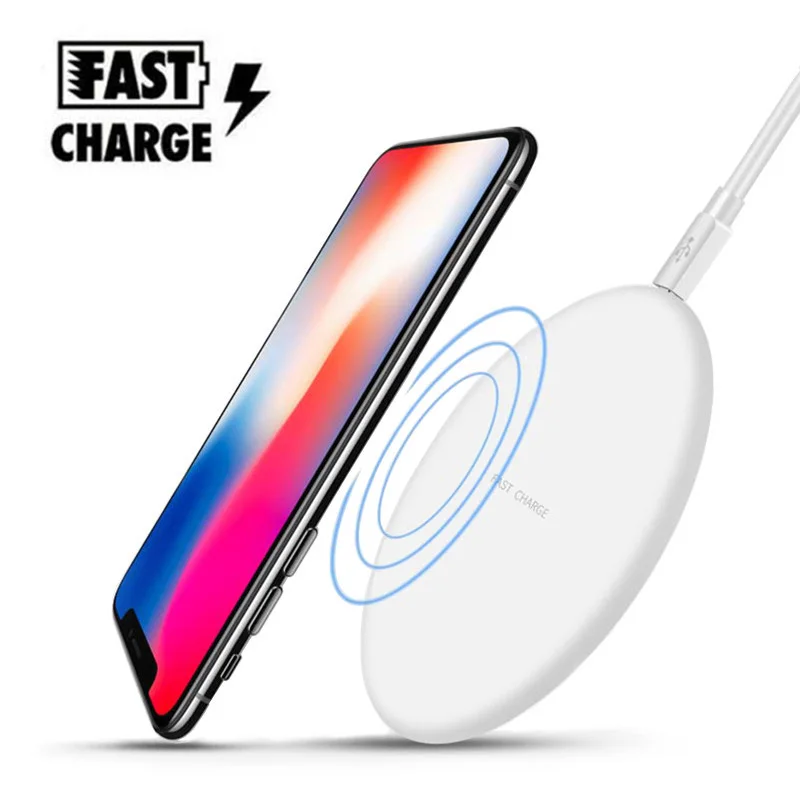 

Wireless Charger Cargador Inal Mbrico inalambricofor iPhone Samsung Galaxy a50 a70 a30 s10 s9 plus Caricatore chargeur sans fil