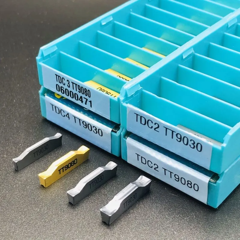 

Режущий инструмент TDC3 TDC2 TDC4 TT9030 TT9080, твердосплавные пластины для пазов и резки металла, токарные инструменты TDC2