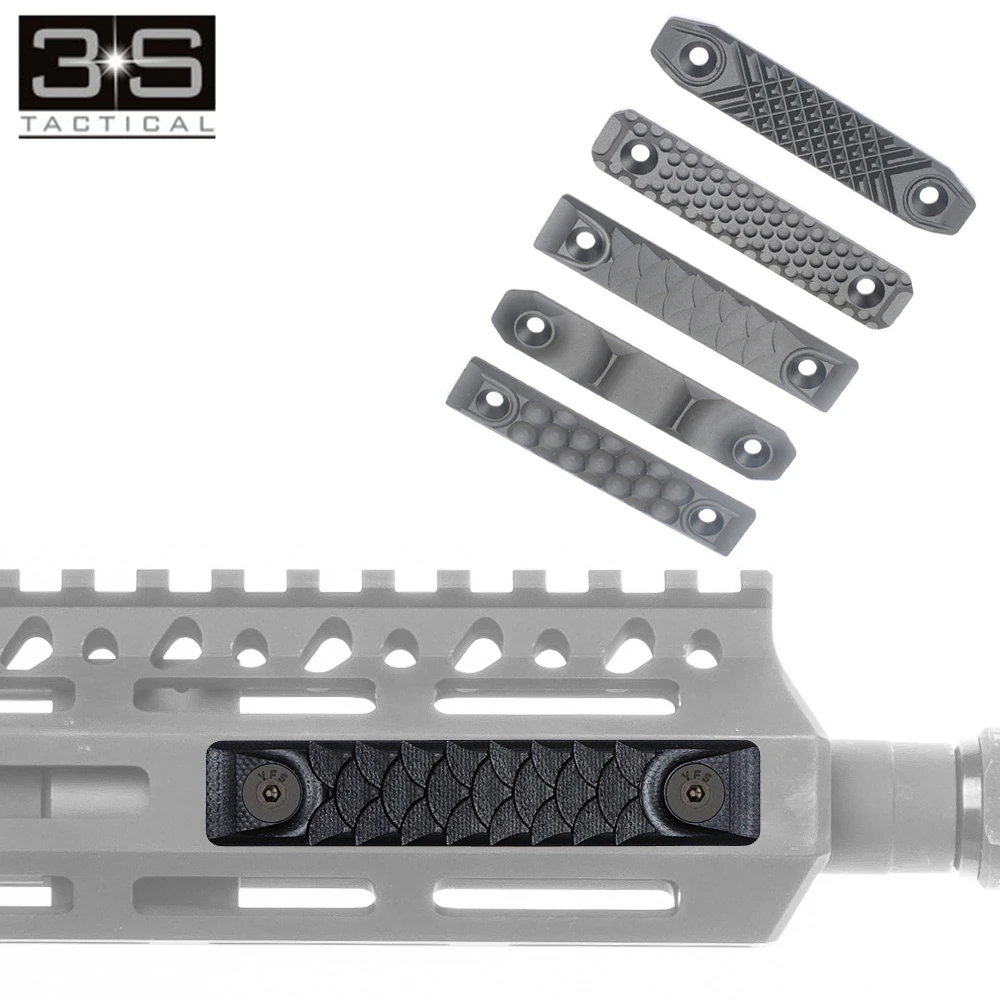For M Lok Rail and Keymod Rail RS CNC Handguard Rail Cover 120mm/80mm Two Version Railscales Hunting Weaver Picatinny Rail