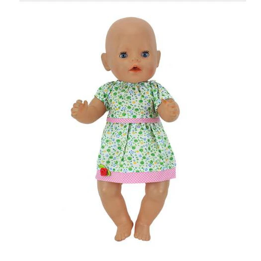 Популярное платье, кукольная одежда, 17 дюймов, 43 см, кукольная одежда, костюм для новорожденных, подарок на день рождения - Цвет: 9