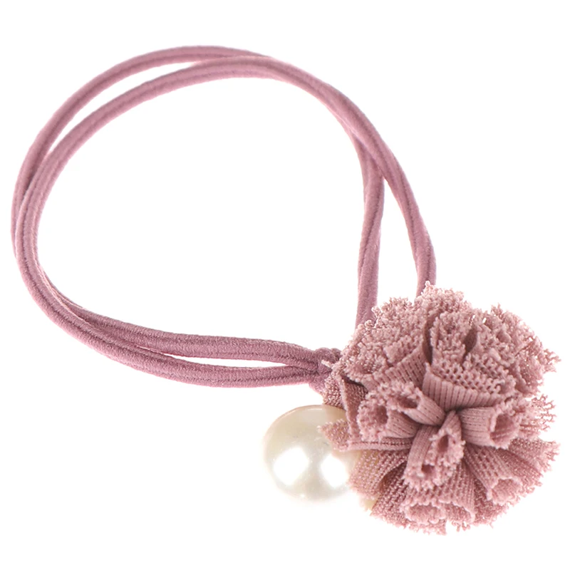 Hair Accessories Random 2 pieces Cute Little Girls' Pompom Hair Ties Ball Elastic Hair Band for kids Hair Ropes