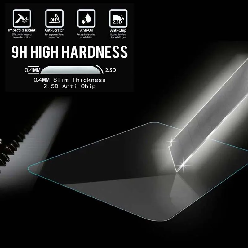 2Pcs Tablet Tempered Glass Screen Protector Cover for Dell Venue 8 Pro 5855 HD Eye Protection Anti-Screen Breakage Tempered Film 2