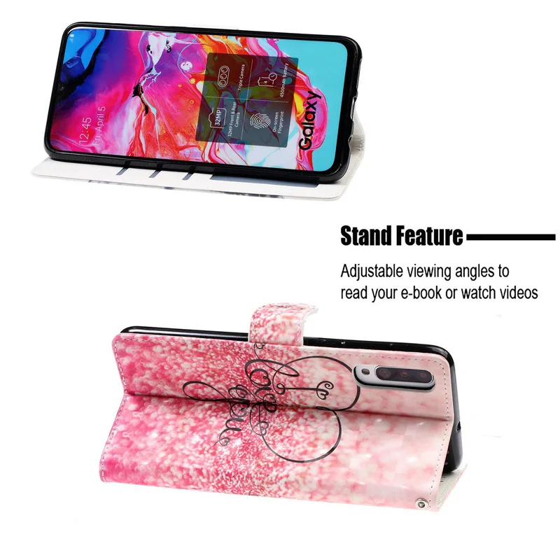 3D бумажник чехол s для samsung A50S A30S A20S A10S ТПУ Флип кожаный чехол для Galaxy A20e A70 A50 A40 A30 A10 A80 A60 Чехол-книжка