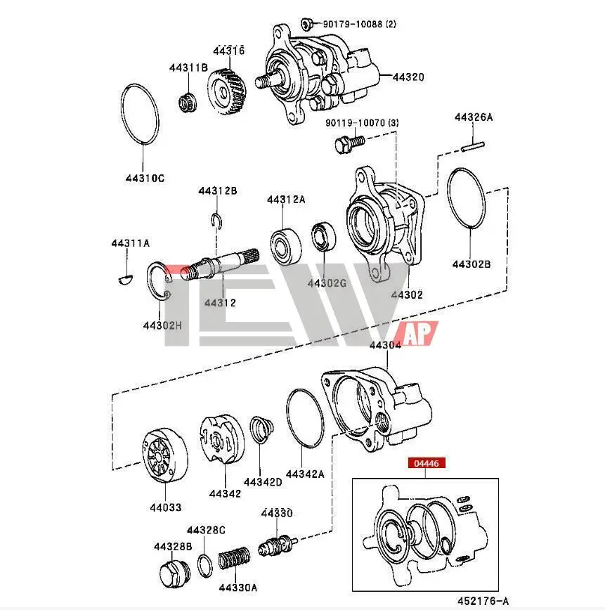 パワーステアリングポンプ と互換性がある と互換性がある トヨタ ランドクルーザー タンドラ レクサス LX470 V8 5762