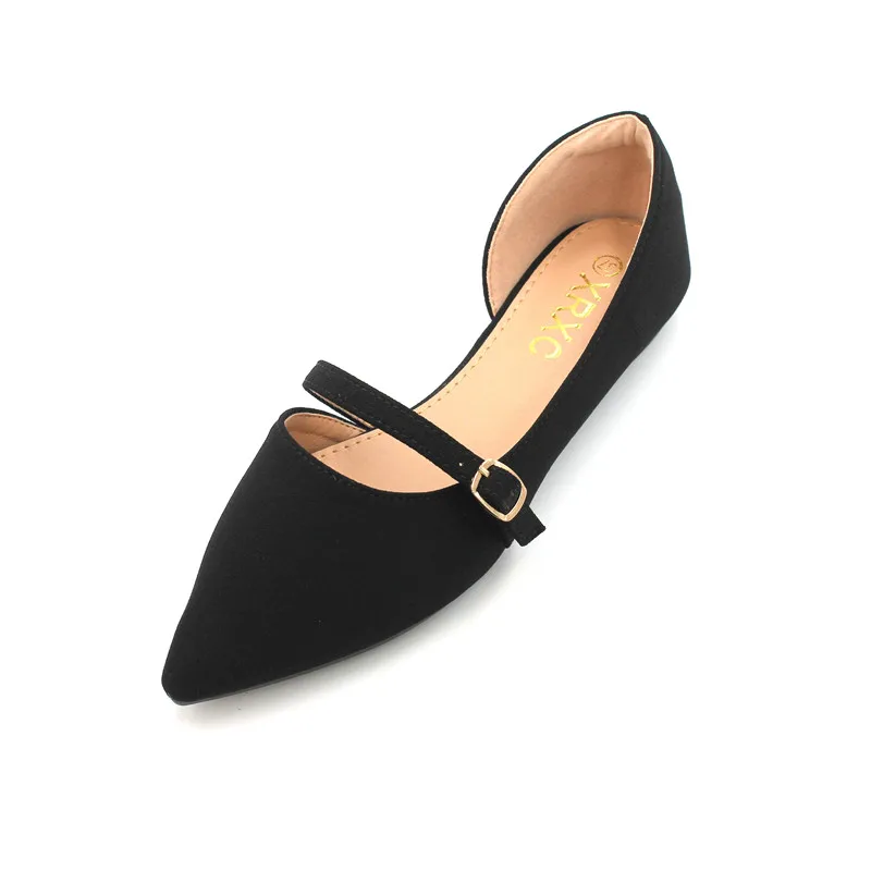 

Flat Single Shoes Female 2019 Spring Summer New The Net Red Shallow Mouth Evening Wild Pointed Soft Bottom Fairy Shoes