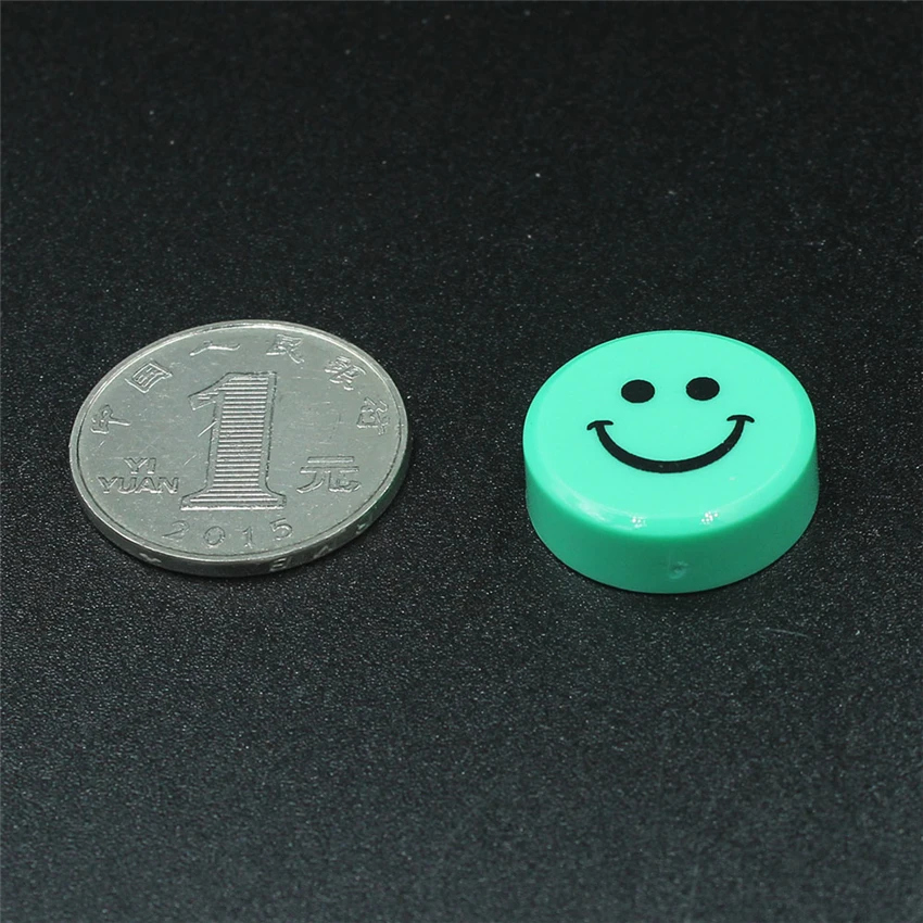 20 PCS Smiley faces-shape strong colorful neodymium whiteboard toy magnets fridge sticker