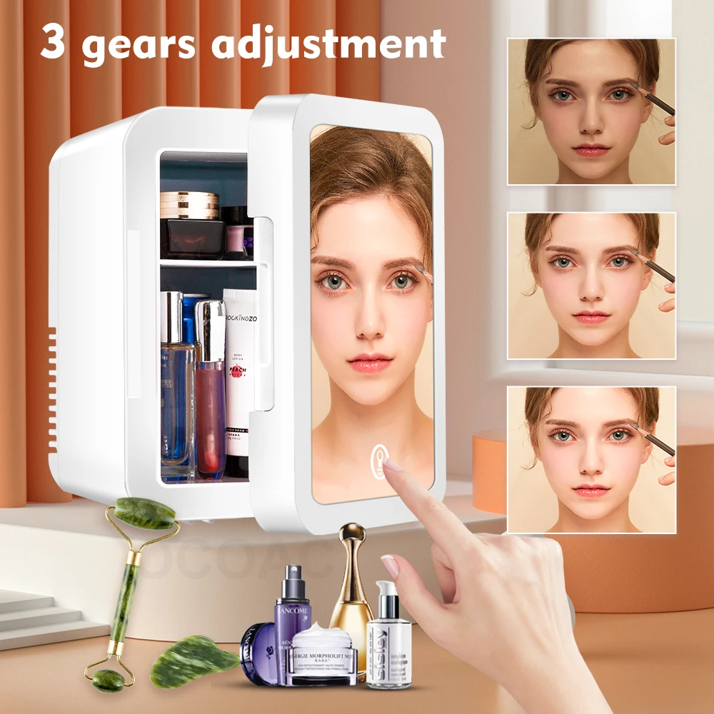 8L Refrigerator For Cosmetics With Mirror Mini Skincare Beauty