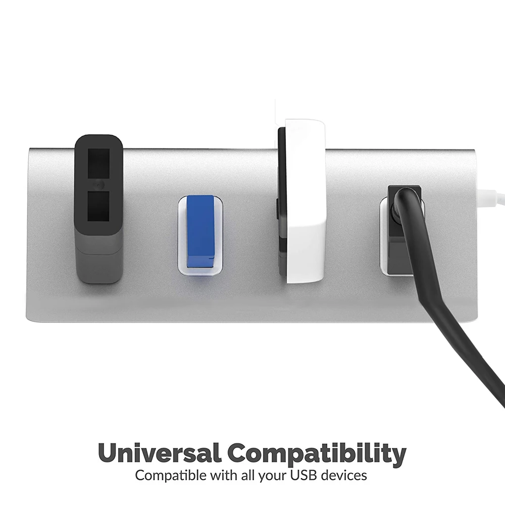 USB chyi Hub 2,0 высокоскоростной 4 порта мульти-Сплиттер Алюминиевый компьютер Asscessories кардридер портативный адаптер для ноутбука планшета
