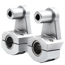 1 пара руля riser установить профессиональный мотоцикл, запчасть Универсальный прямой покрой 22/28 мм Крепление зажим Алюминий#729