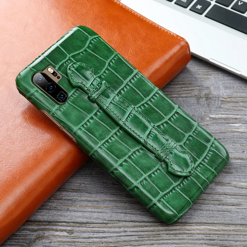 Чехол-держатель из натуральной кожи для huawei P30 Pro P30pro, Роскошный милый бамбуковый ультратонкий жесткий чехол s