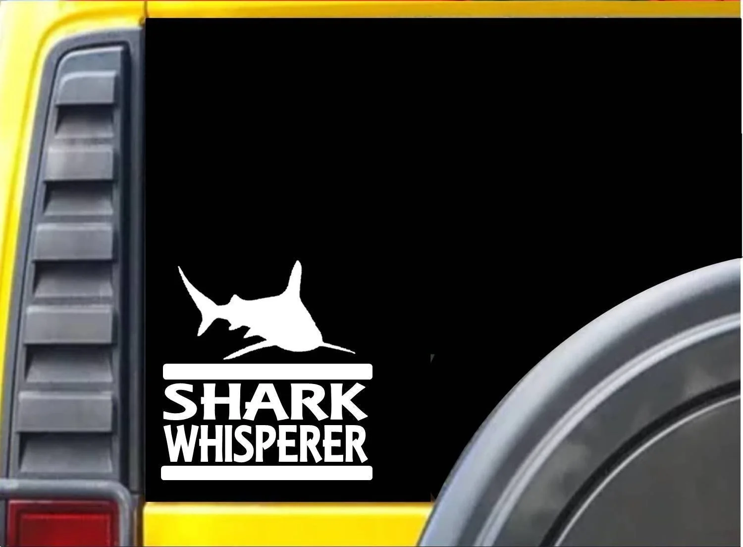 Акула Whisperer Стикеры J891 6 дюймов наклейка рыболова наклейка на компьютер