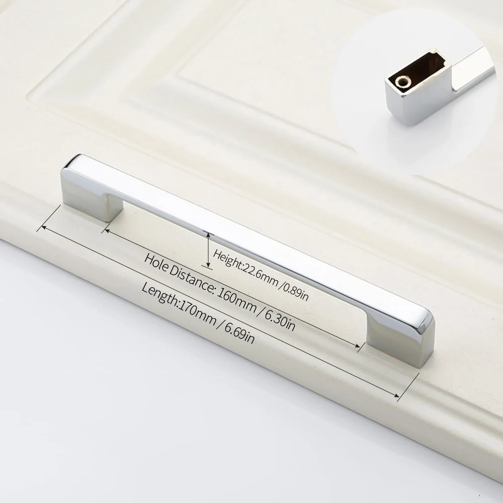 LEEDIS Chromeplate ручка ящика металлическая ручка для шкафчика Потяните Шкаф И Мебель Потяните Ручка ящика шкафа