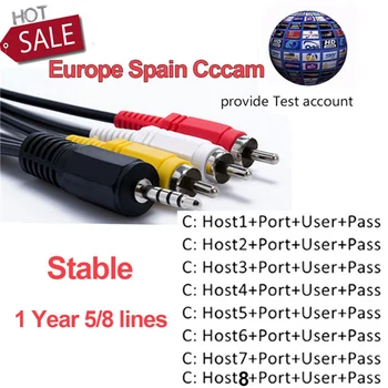 

Cccam Clines Server 1 Year Europe 7 line full hd dvb-s2 satellite TV receiver iks For Spain Germany Italy used For freesat v7 V8