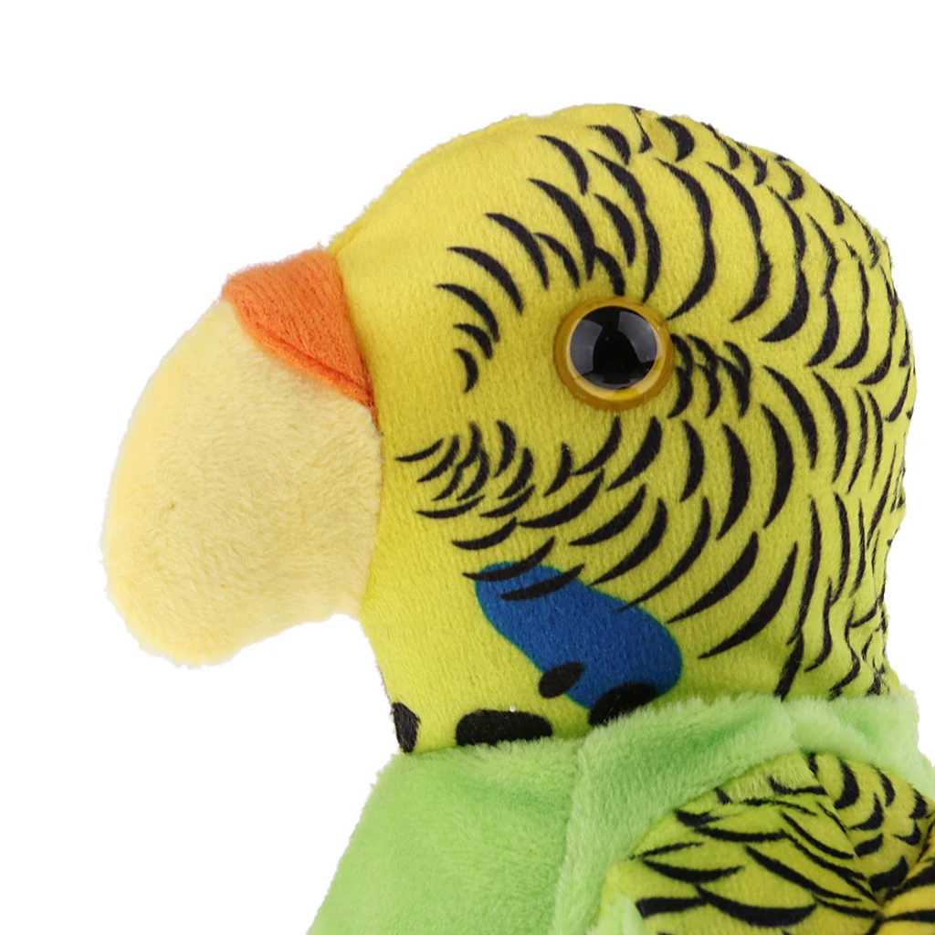 Cute Talking Parrot Plush Toys, Electric Talking Parrot Plush Toy Bird Repeat What You Say for Kids Children
