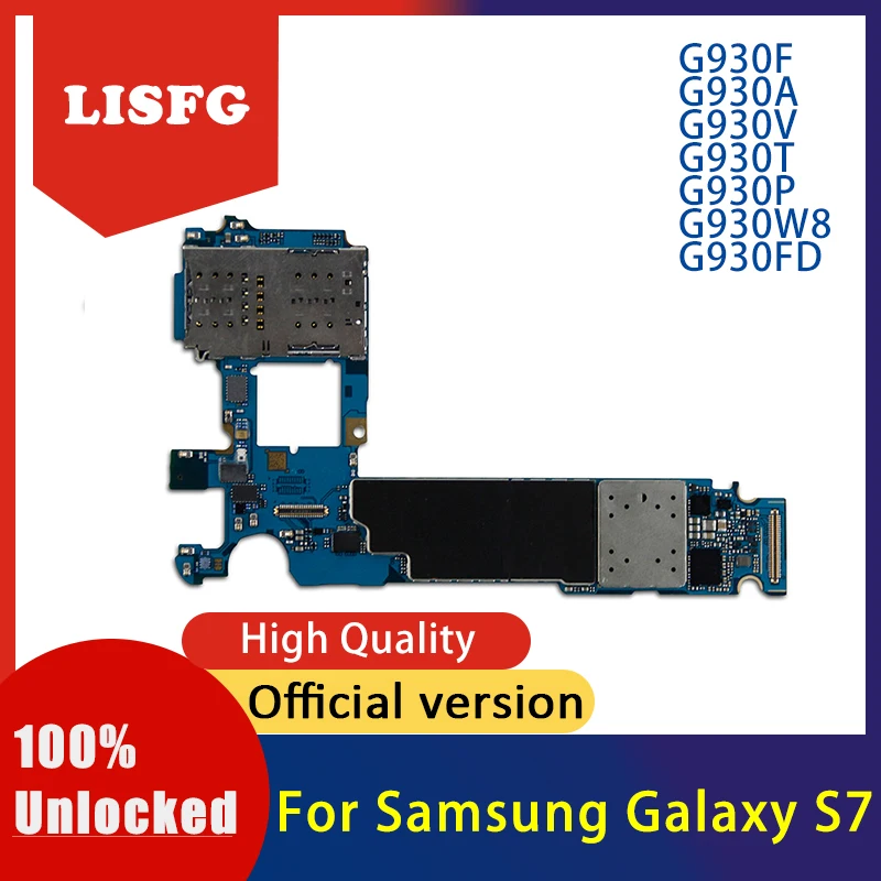 

Used Motherboard For Samsung Galaxy S7 G930F G930A G930P G930T G930V G930FD Unlocked Mainboard Logic Board Tested Good Plate