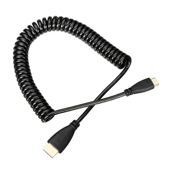 

CY Chenyang Type-C Mini HDMI 1/4 Male to Standard HDMI Male Stretch Extend Cable for Camera HDTV