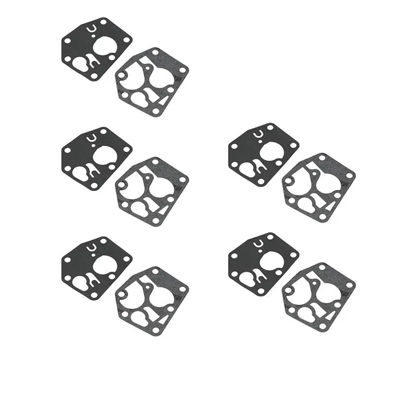 10Pcs/Set Carburetor Diaphragm Gaskets carb repair kit chainsaw carb repair kit Fit For Briggs Stratton Sprint Classic Engines Replacement Practical Durable