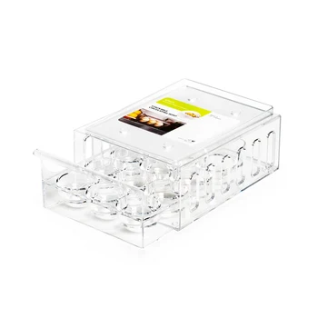 

Refrigerator Food Storage Boxes Organizer Fresh Box Drawer Type Egg Carton Storage Case Egg Holder Stackable Kitchen Accessories