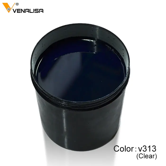 VENALISA UV LED Gel 1kg Bulk Builder Extension Jelly Gel Crystal Transparent 12 Camouflage Jelly Color Self Leveling Nail Gel 2
