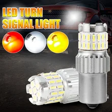 

2Pcs 1156 BA15S P21W 1156 BAU15S PY21W 1157 BAY15D P21W Canbus LED T25 T20 Turn signal reversing light brake light DRL light