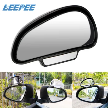 

LEEPEE Convex Rear View Mirror Snap Way for Parking Adjustable Wide Angle Car Blind Spot Mirror Car Rearview Auxiliary Mirror